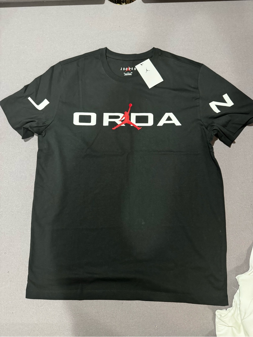 Jordan Black JORDAN Short-Sleeve T-Shirt with Red Jumpman